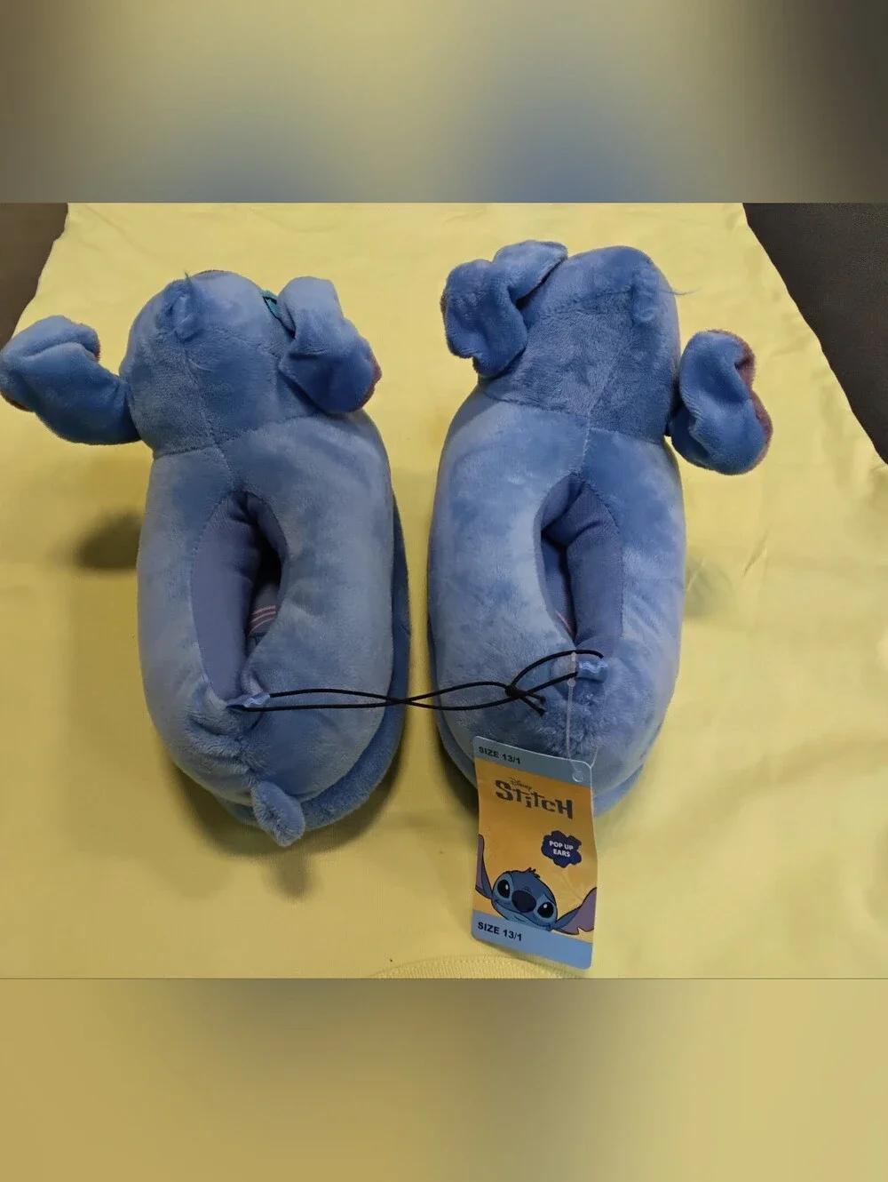 Disney Stitch Plush Kids Slippers With Pop Up Ears